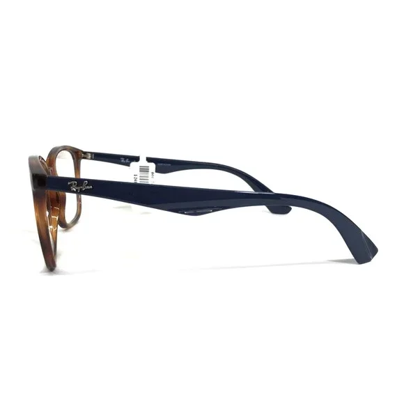 Ray-Ban Eyeglasses Frames RB7066 5585 Blue Brown Tortoise Square 52-17-140
